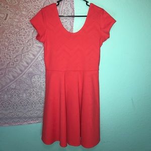 Coral casual dress